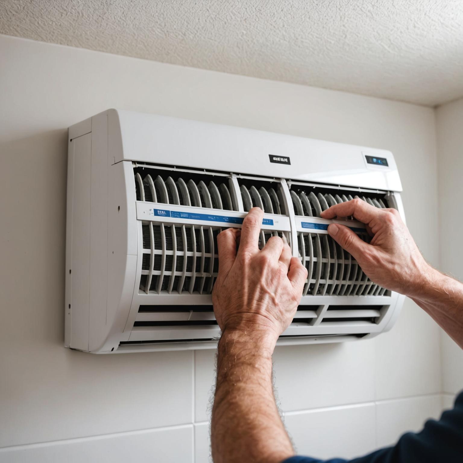 Cleaning air conditioner filter